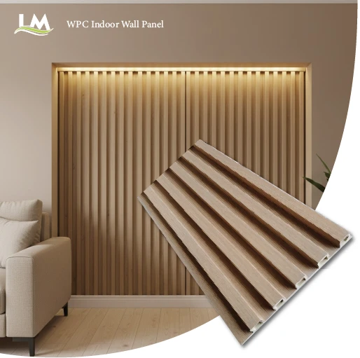 Modern WPC Louver Wall Panel 3000mm Wood Plastic Composite Slat suppliers
