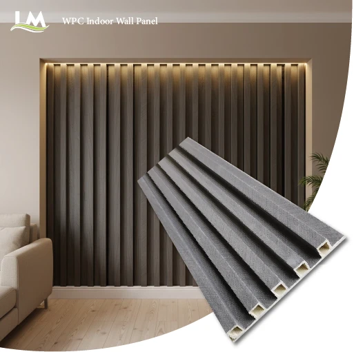 Modern WPC zsalu fali panel 3000 mm-es fa műanyag kompozit léc